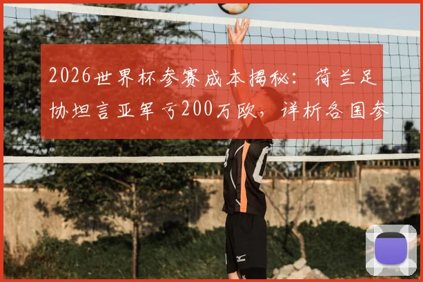 2026世界杯参赛成本揭秘：荷兰足协坦言亚军亏200万欧，详析各国参赛开销与夺冠奖金机制